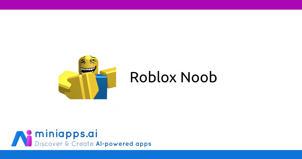 Roblox Noob Generator