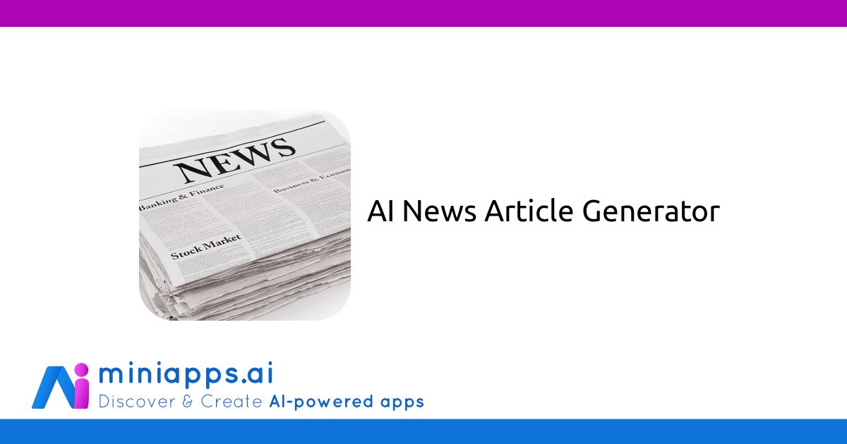 ai news content generator